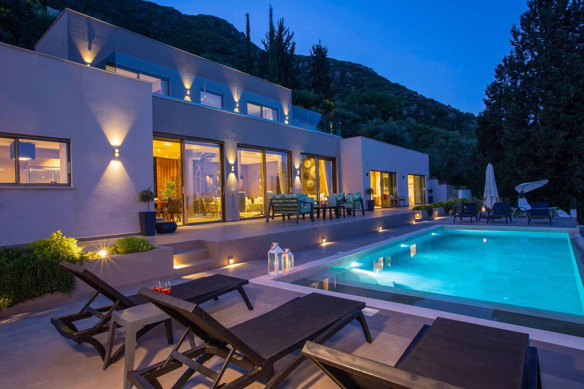 Villa Ino Lefkas Nydri  Bagian luar foto